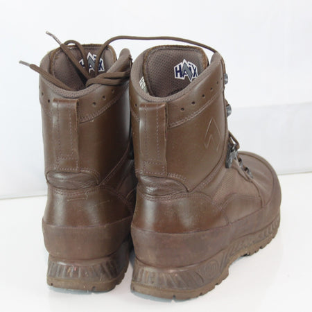 Genuine Surplus Haix High Liability Army Boot Mens Brown Leather Fabric 7m (3579