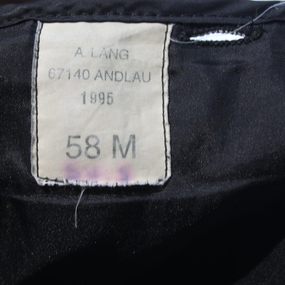 Genuine Surplus French Army Black Button In Jacket Liner Asymmetric 48" (3728)