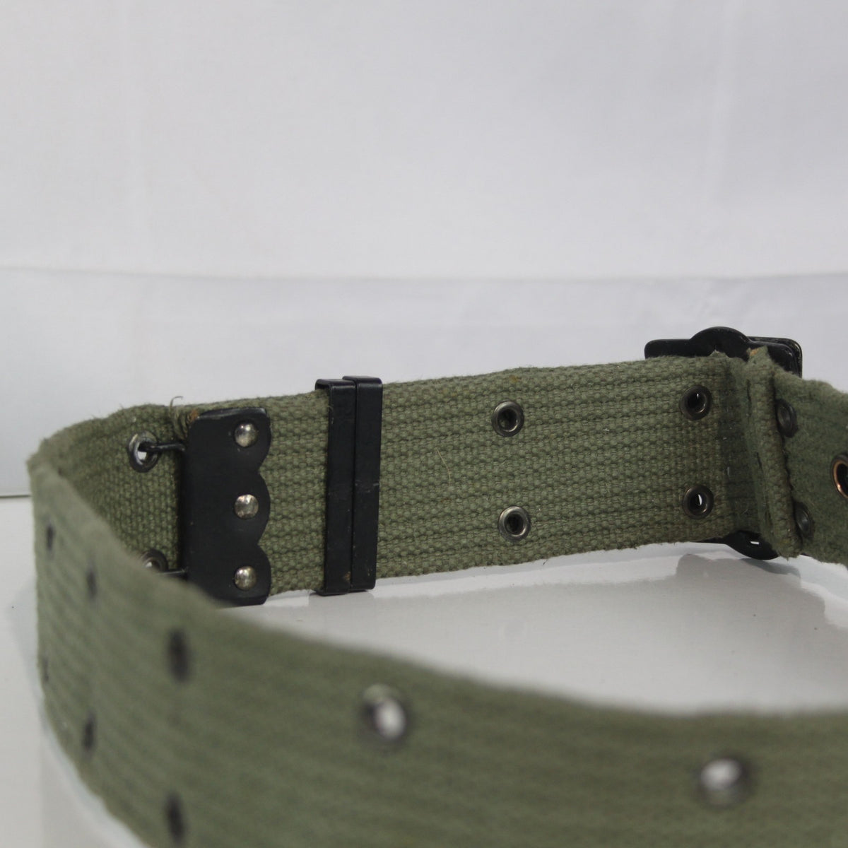 Genuine Surplus French Naval Navy Belt Webbing 32-40" Waist Olive (4093)