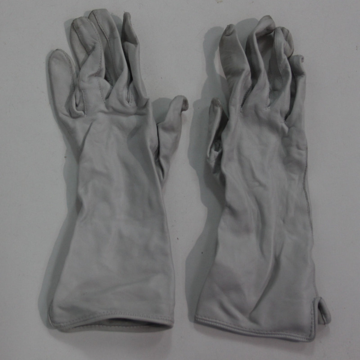 Genuine Surplus British RAF Airforce Flying Gloves Light Grey Size 7 (4344)