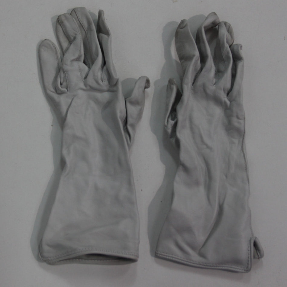 Genuine Surplus British RAF Airforce Flying Gloves Light Grey Size 7 (4344)