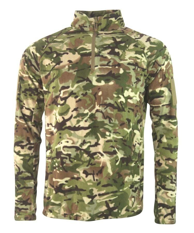 Kombat Alpha Mid-Layer Fleece Top Jumper Sweater Tactical Military