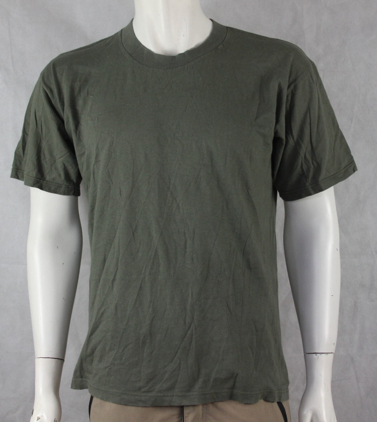 Genuine Surplus French Cotton Olive  T-Shirt Short Sleeve Ex Army