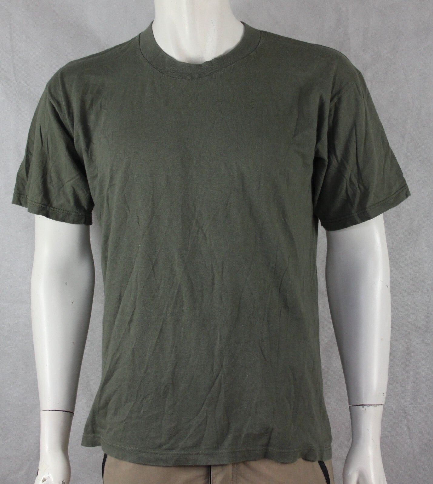 Genuine Surplus French Cotton Olive  T-Shirt Short Sleeve Ex Army