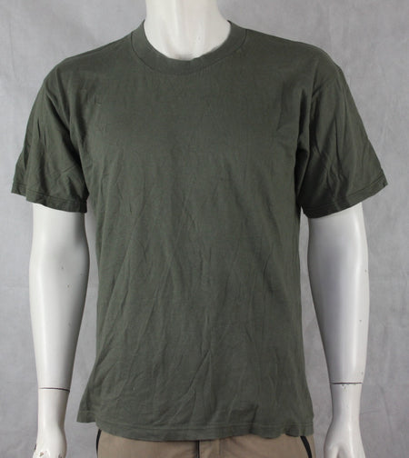 Genuine Surplus French Cotton Olive  T-Shirt Short Sleeve Ex Army