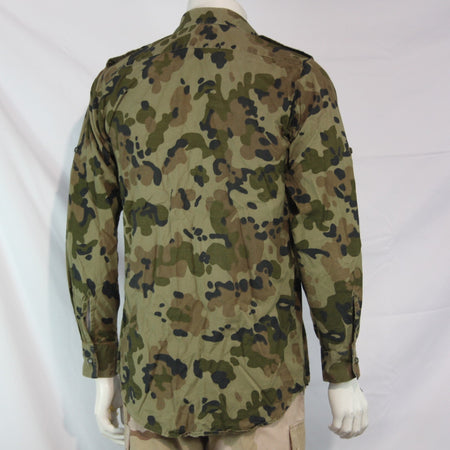 Romanian Army Oak Leaf Camo Shirt Genuine Surplus 14" Collar (4214)