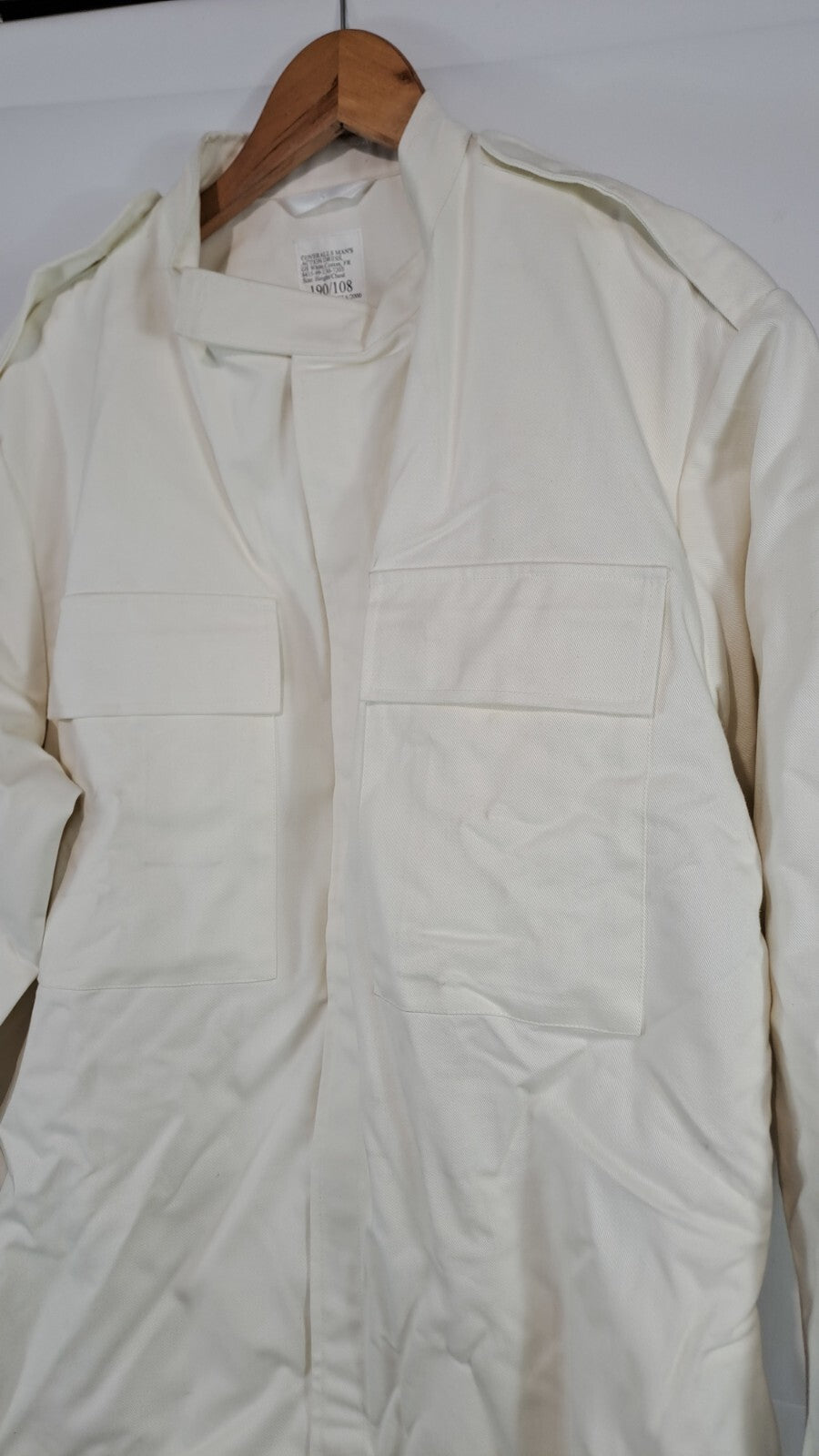 Genuine Surplus British White Cotton Action Overalls Army FR (2812)