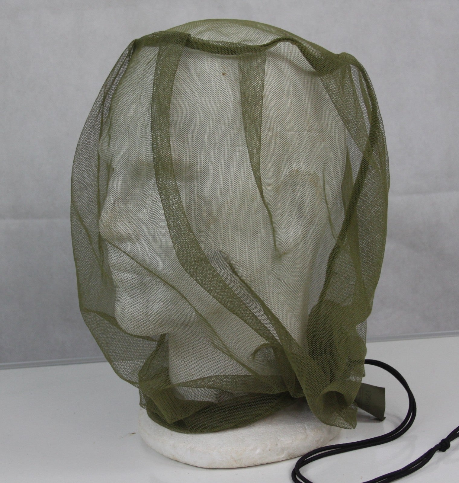 Genuine Surplus British Army Mosquito Head Net Face Cover Green Netting (4251)
