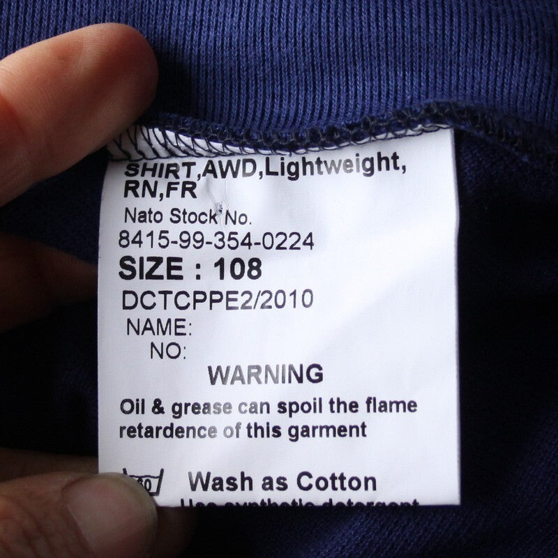 Genuine Surplus British Royal Navy Quarter Zip AWD Lightweight Top Shirt (3277)