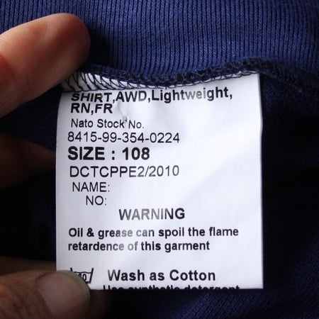 Genuine Surplus British Royal Navy Quarter Zip AWD Lightweight Top Shirt (3277)