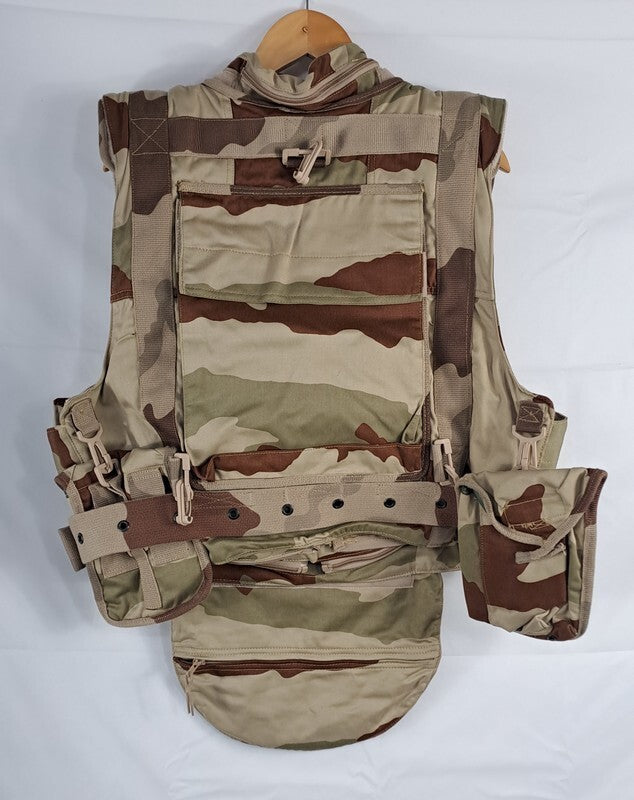 Genuine Surplus French Body Armour Plate Cover Desert Camo Small (2746)