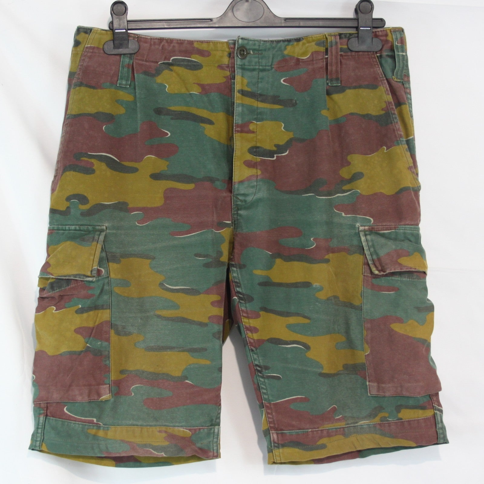 Genuine Surplus Belgian Jigsaw Camo Combat Shorts Cut-Offs 36" Waist (3670)