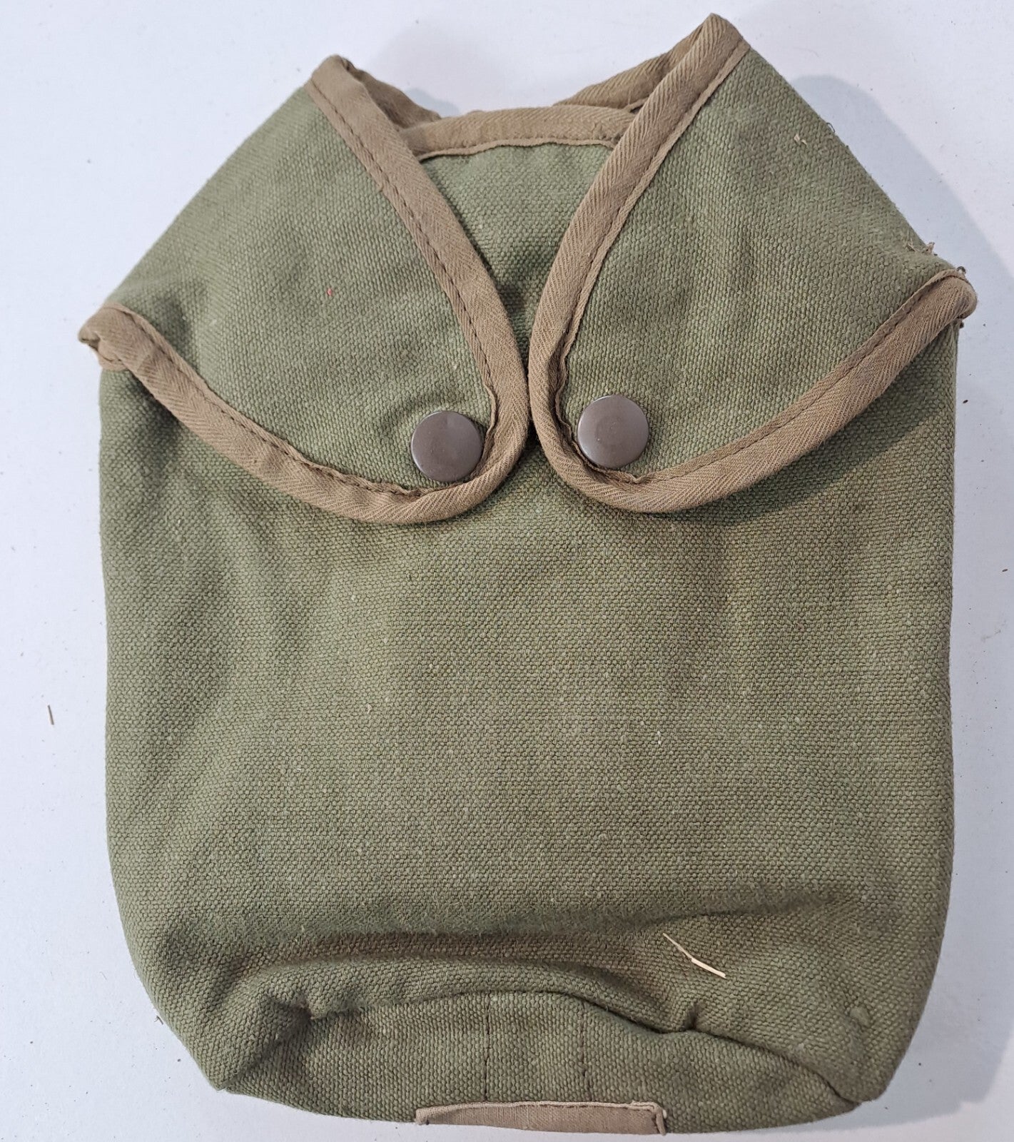 Genuine Surplus French 1960's Vintage Water Bottle Cover Insulated Wool 1598
