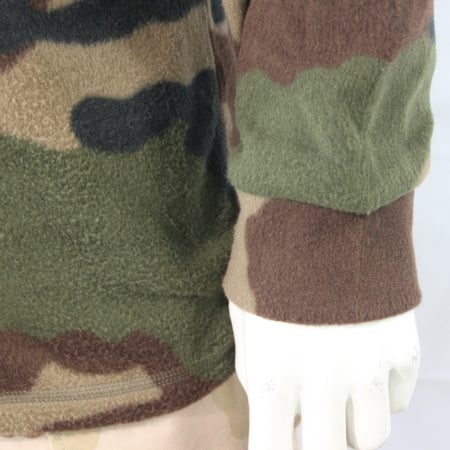 Genuine Surplus French Army Camouflage Fleece Pullover Jumper Top Camo 3239
