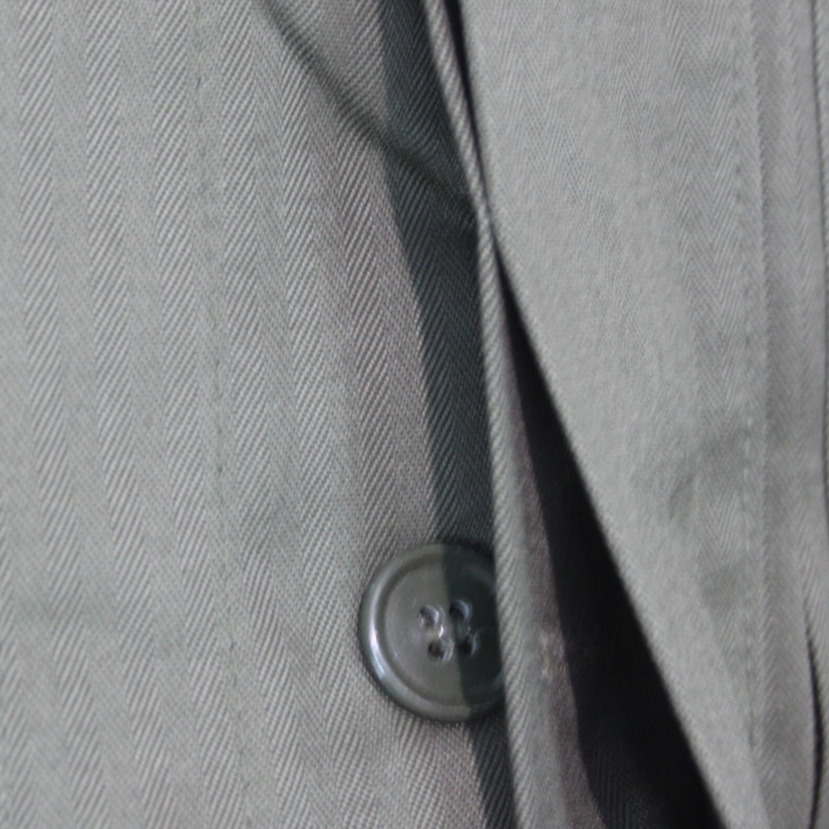 French Army Style Plain Olive Green Lightweight Canvas Jacket 30" Chest (3318)