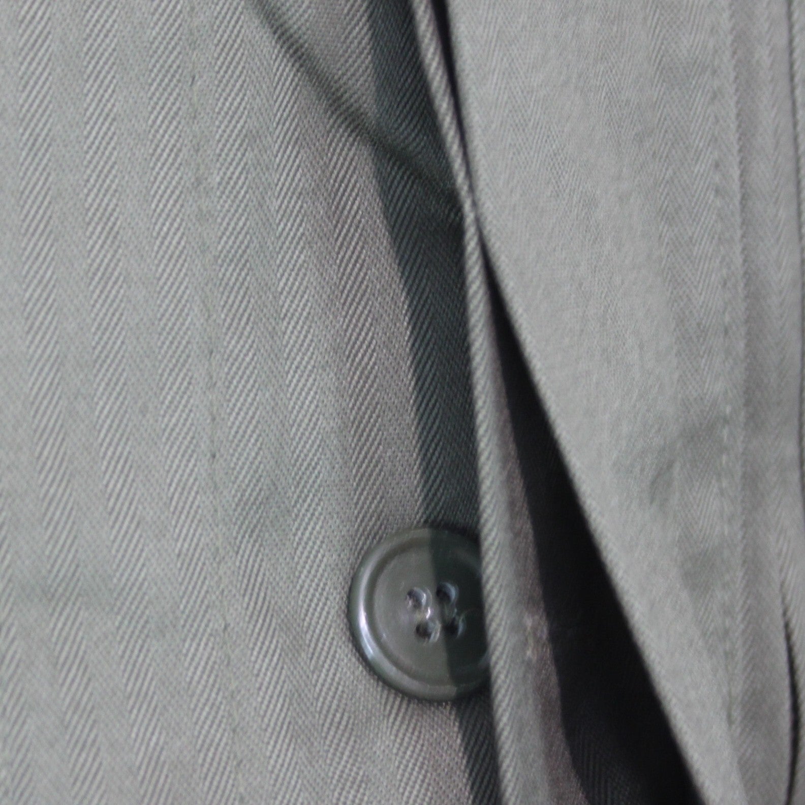 French Army Style Plain Olive Green Lightweight Canvas Jacket 30" Chest (3318)