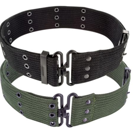 Highlander Cotton Pistol Belt Webbing Belt 2" Army Military Waist Belt Canvas