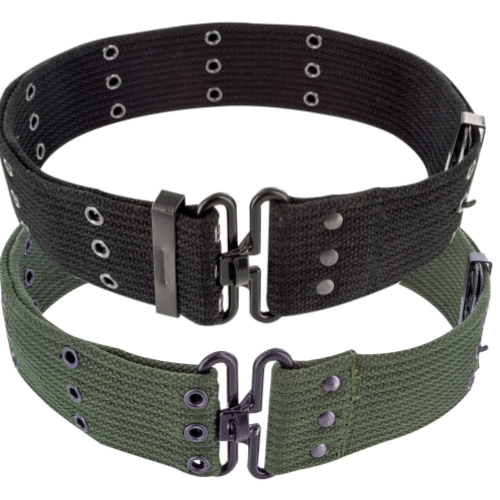 Highlander Cotton Pistol Belt Webbing Belt 2" Army Military Waist Belt Canvas