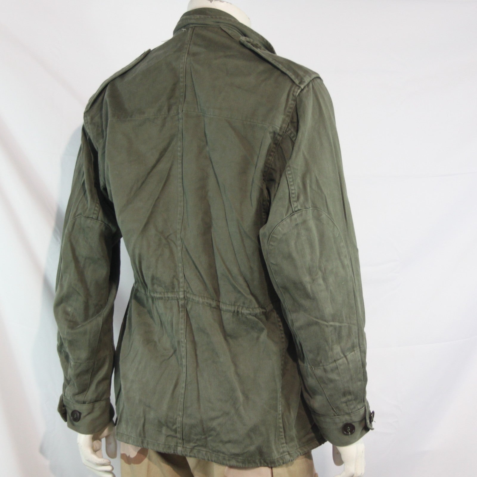 1960's Vintage Genuine Surplus French Army Jacket Cotton Olive G1 42-44" (4032)