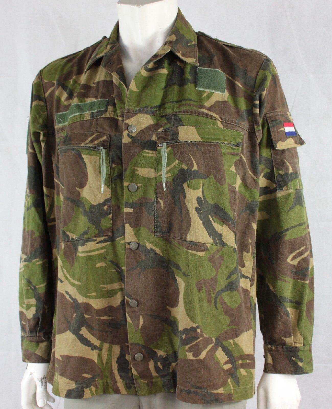 Army Heavy Weight Shirt DPM Camo Genuine Surplus Dutch Army Woodland Camouflage