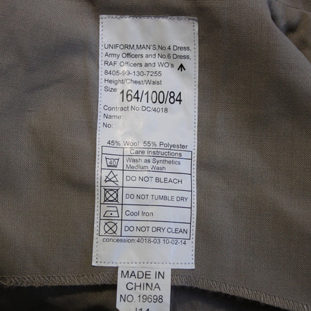 Smart Uniform Jacket British No4 Dress Army Surplus Beige G2 38" Chest (3495