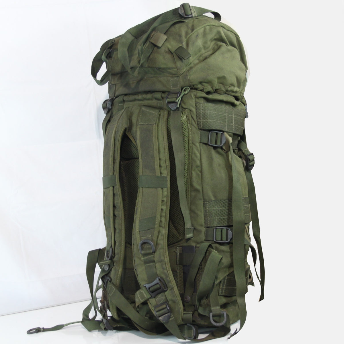 Vintage British Army Genuine Surplus Bergen Rucksack Olive Green 3762
