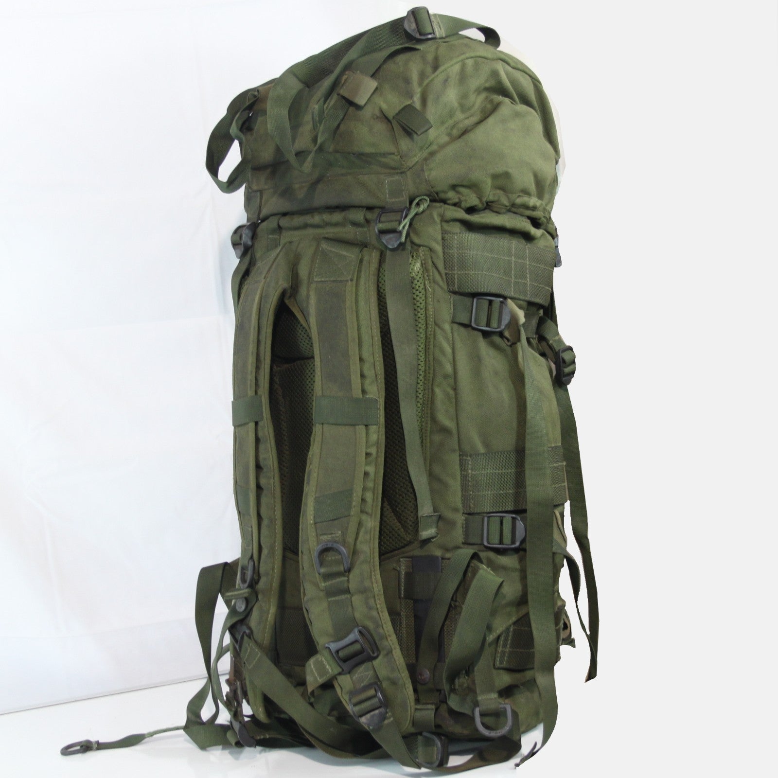 Vintage British Army Genuine Surplus Bergen Rucksack Olive Green 3762