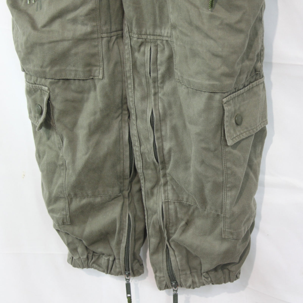 French Army AFV Coverall Olive Green Genuine Surplus 38" Chest Short (4172)