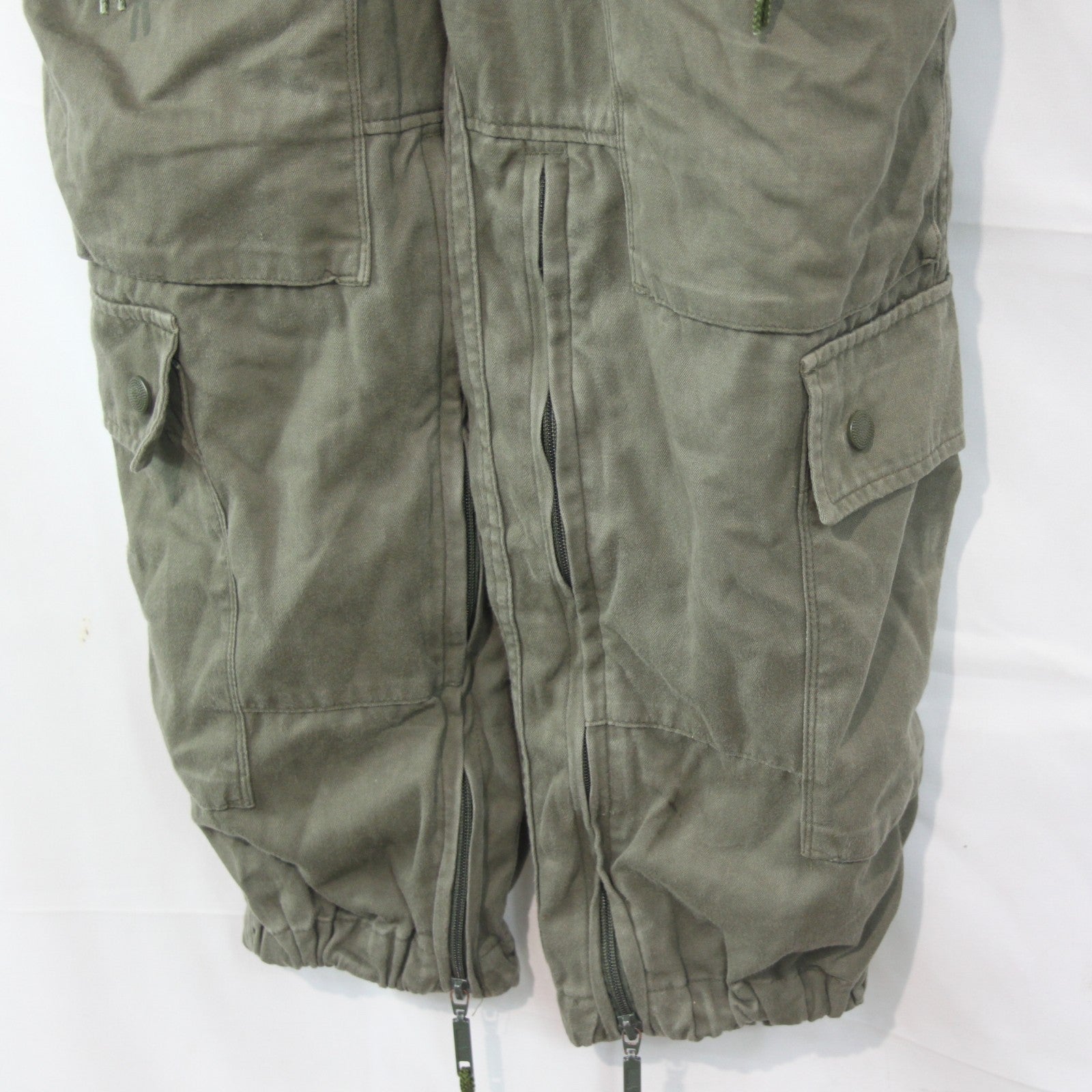 French Army AFV Coverall Olive Green Genuine Surplus 38" Chest Short (4172)
