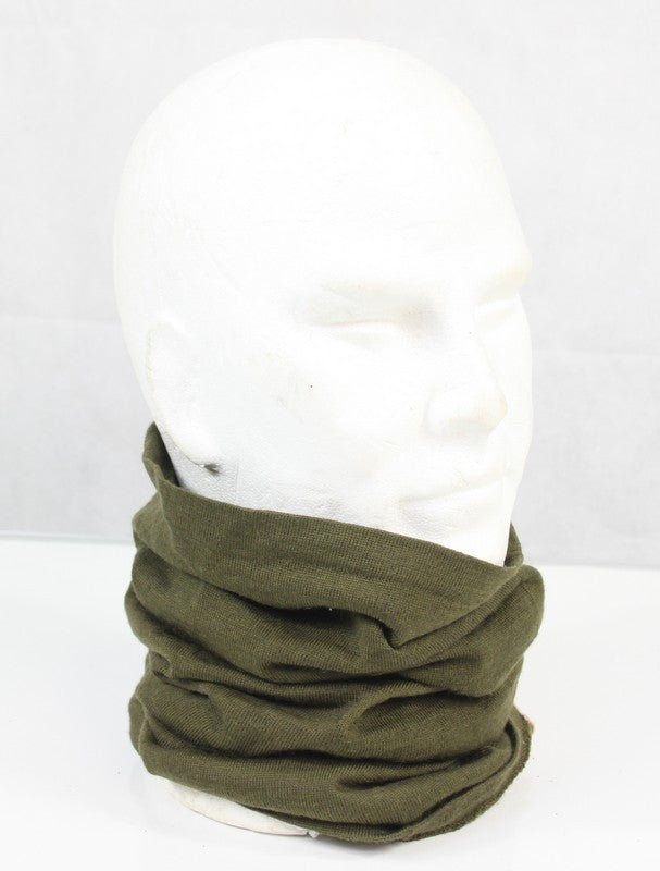 British Army Wool Knitted Snood Headover Olive Genuine Surplus (4252)