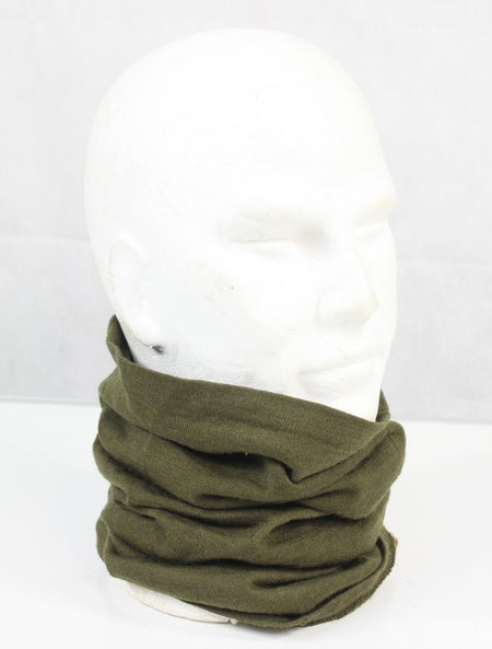 British Army Wool Knitted Snood Headover Olive Genuine Surplus (4252)