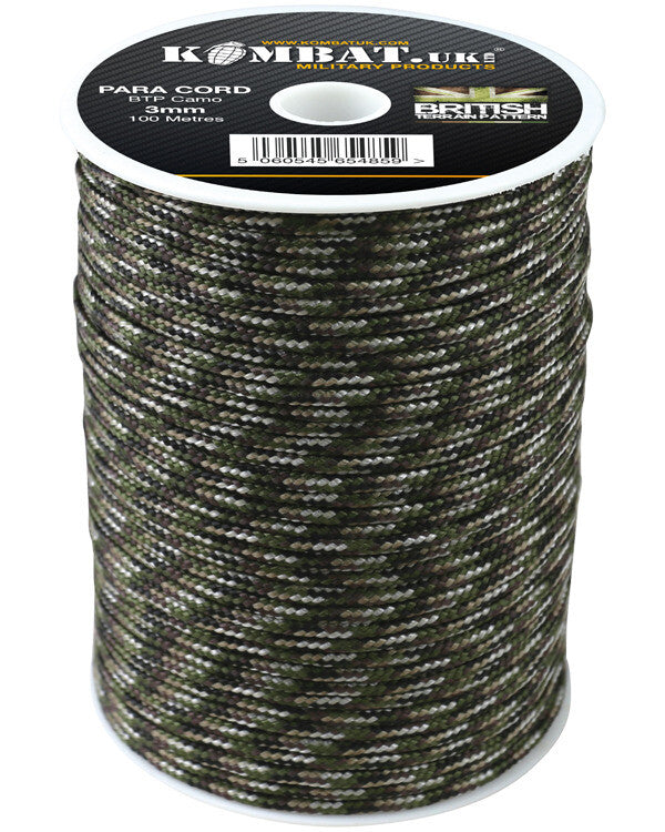 Kombat Paracord Reel String Cord Strong Camping Military Cadets Rope 3mm