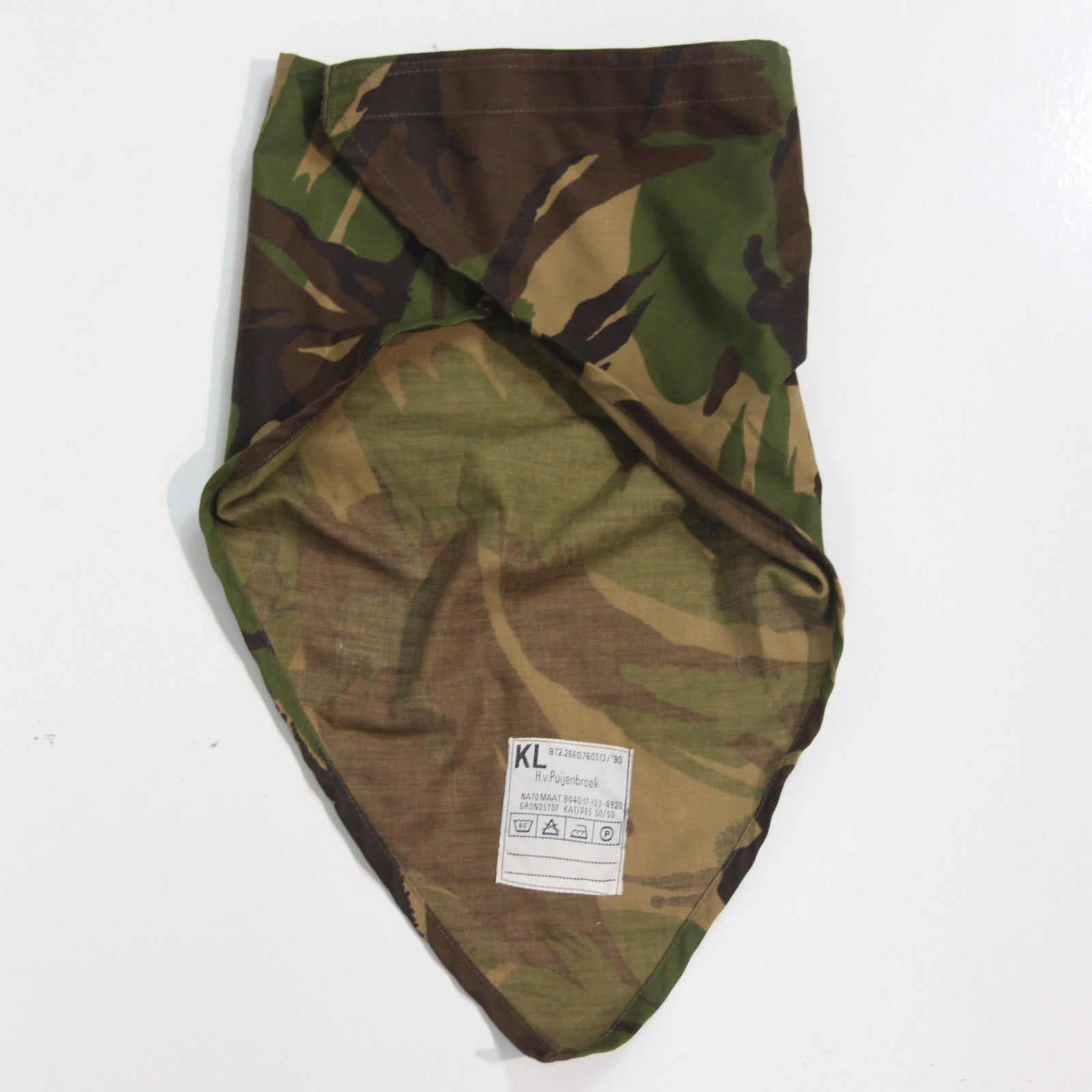 Neckerchief Dutch Military DPM Camo Hook & Loop Triangle Genuine Surplus (4043)