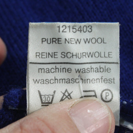 Dutch Army Mechanics Pure Wool Scarf Blue Genuine Surplus Repaired (4048)