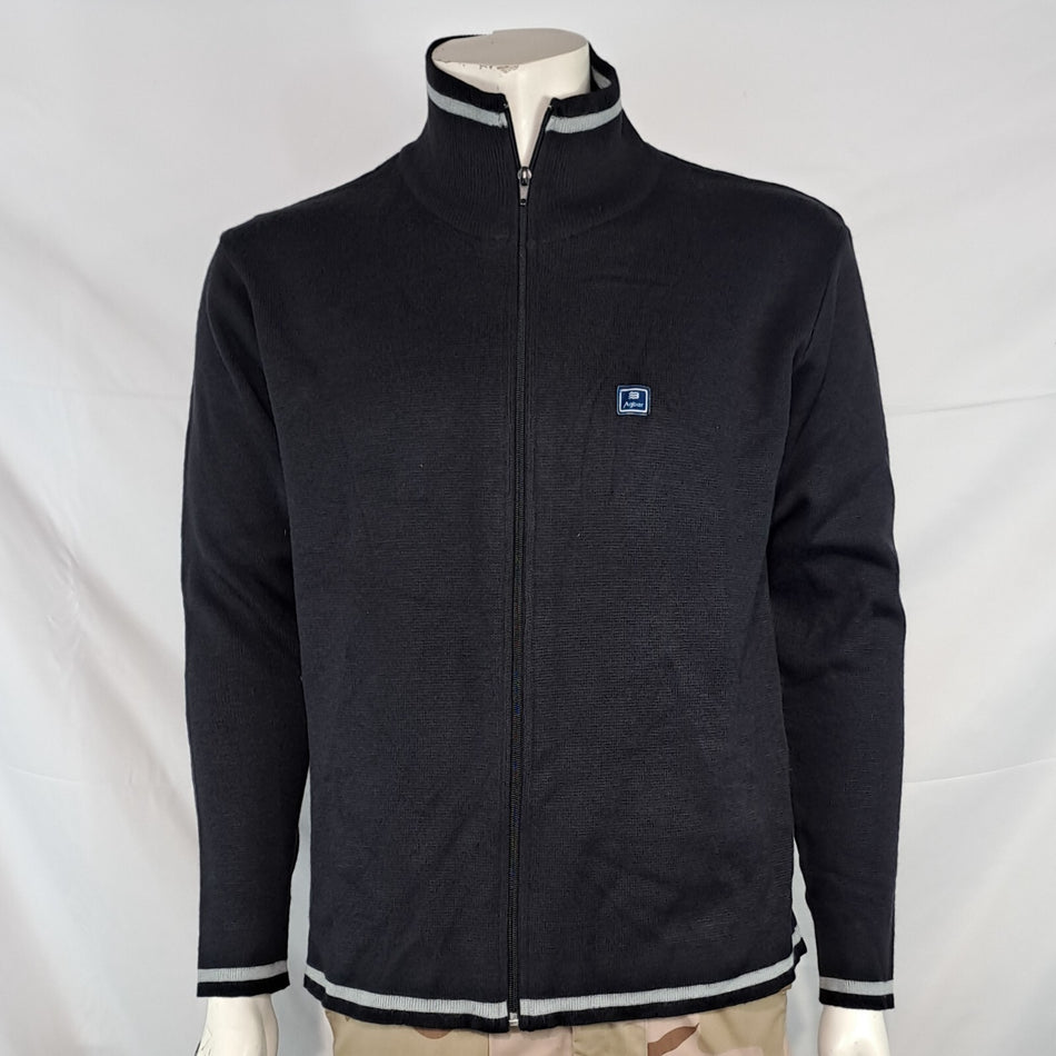 Genuine Surplus Spanish Environment Water Agency Cardigan Navy BLue Wool (3137)