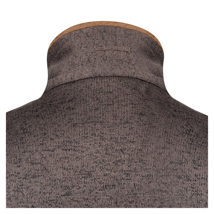 ED Jack Pyke Countryman Melange Fleece Gilet Double Zip Front Waistcoat Brown