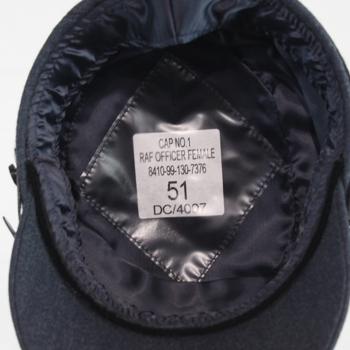 NEW British RAF Officers Womens Dress Hat Genuine Surplus Peak Cap 51cm (4413)