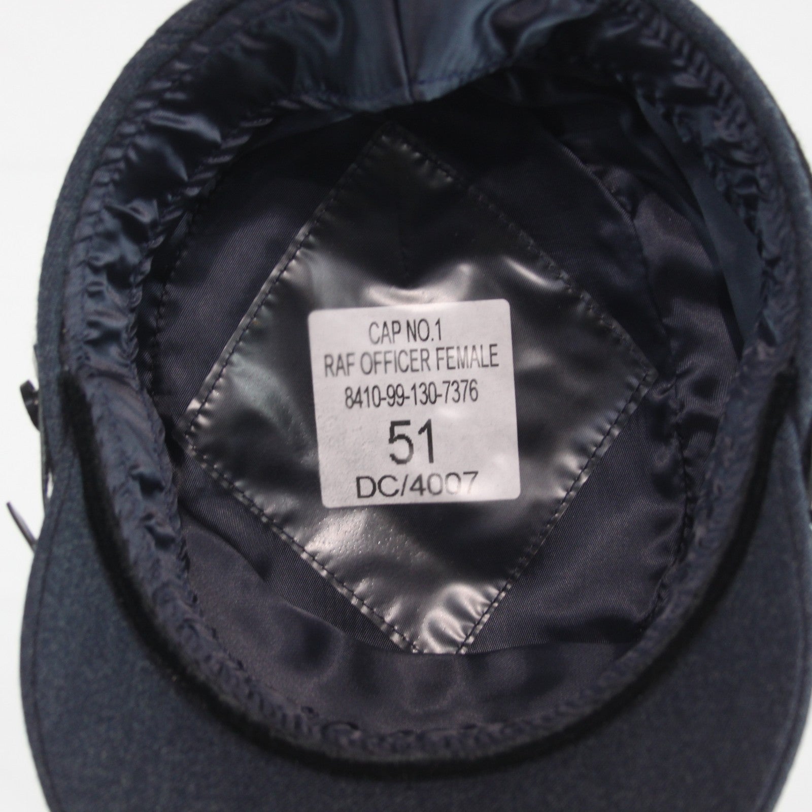NEW British RAF Officers Womens Dress Hat Genuine Surplus Peak Cap 51cm (4413)