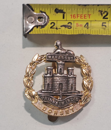 Genuine Surplus British Army Military Cap Badge Metal Dorset Regiment 2622