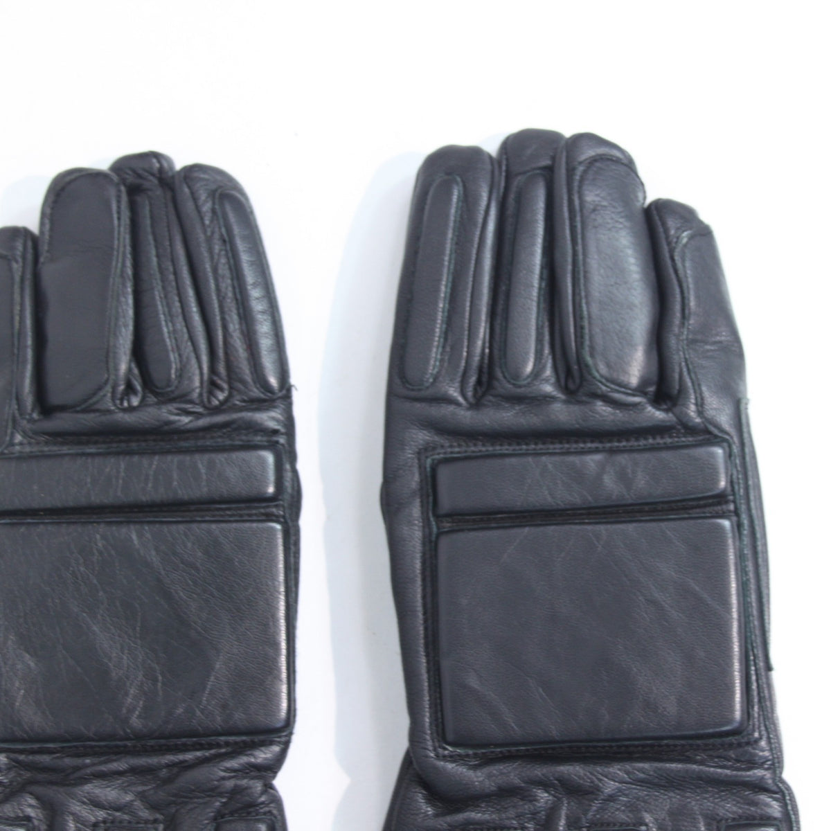 Black Leather Motorbike Gloves Dispatch Rider Size Large  (3909)