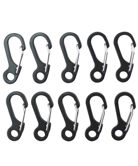Kombat 10 Piece Mini Paracord Carabina keyring Camping Hiking