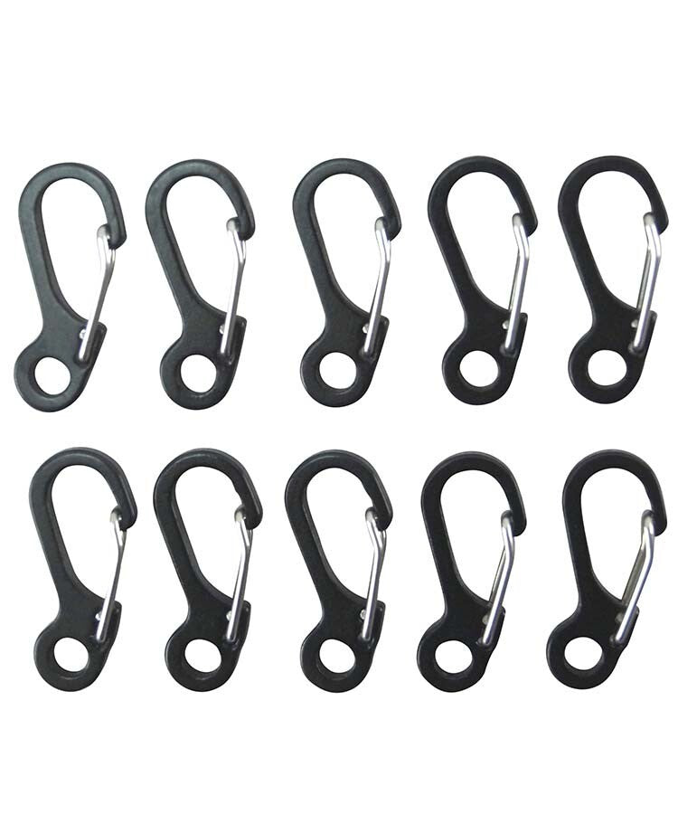 Kombat 10 Piece Mini Paracord Carabina keyring Camping Hiking