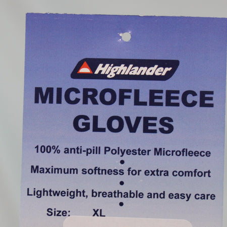 Lightweight Microfleece Gloves Emerald Green Thermal Winter  XL Unisex GL070