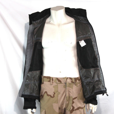 Spanish Military Black Lightweight Waterproof Breathable Jacket 38-40" (4308)