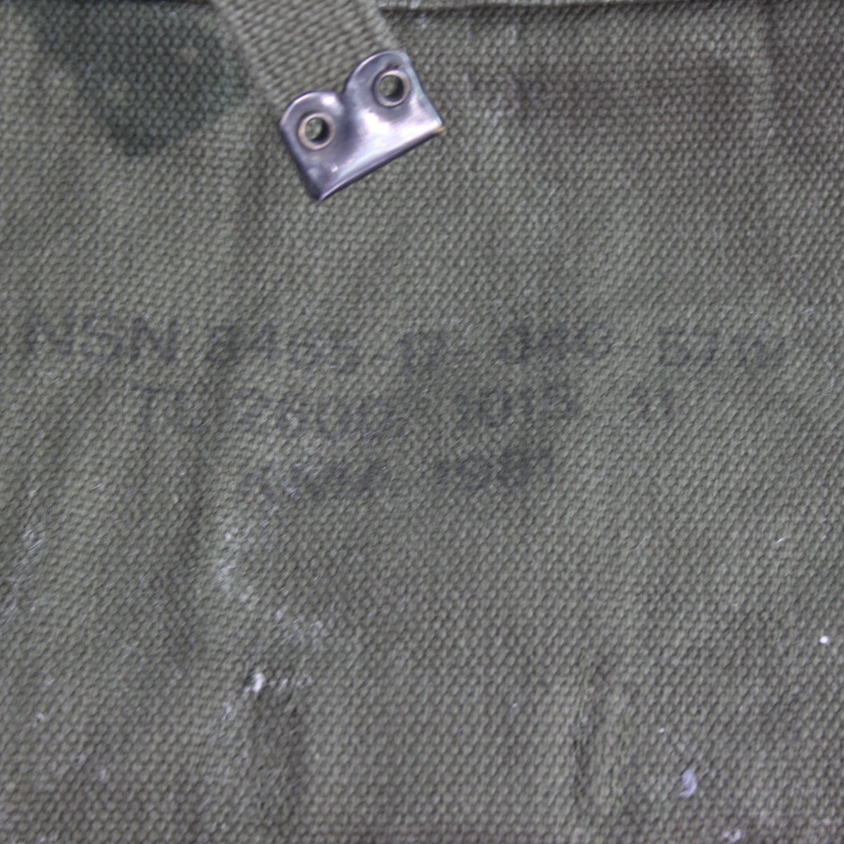 Genuine Surplus Vintage Belgian Army Military Side Bag Canvas Olive (3433)