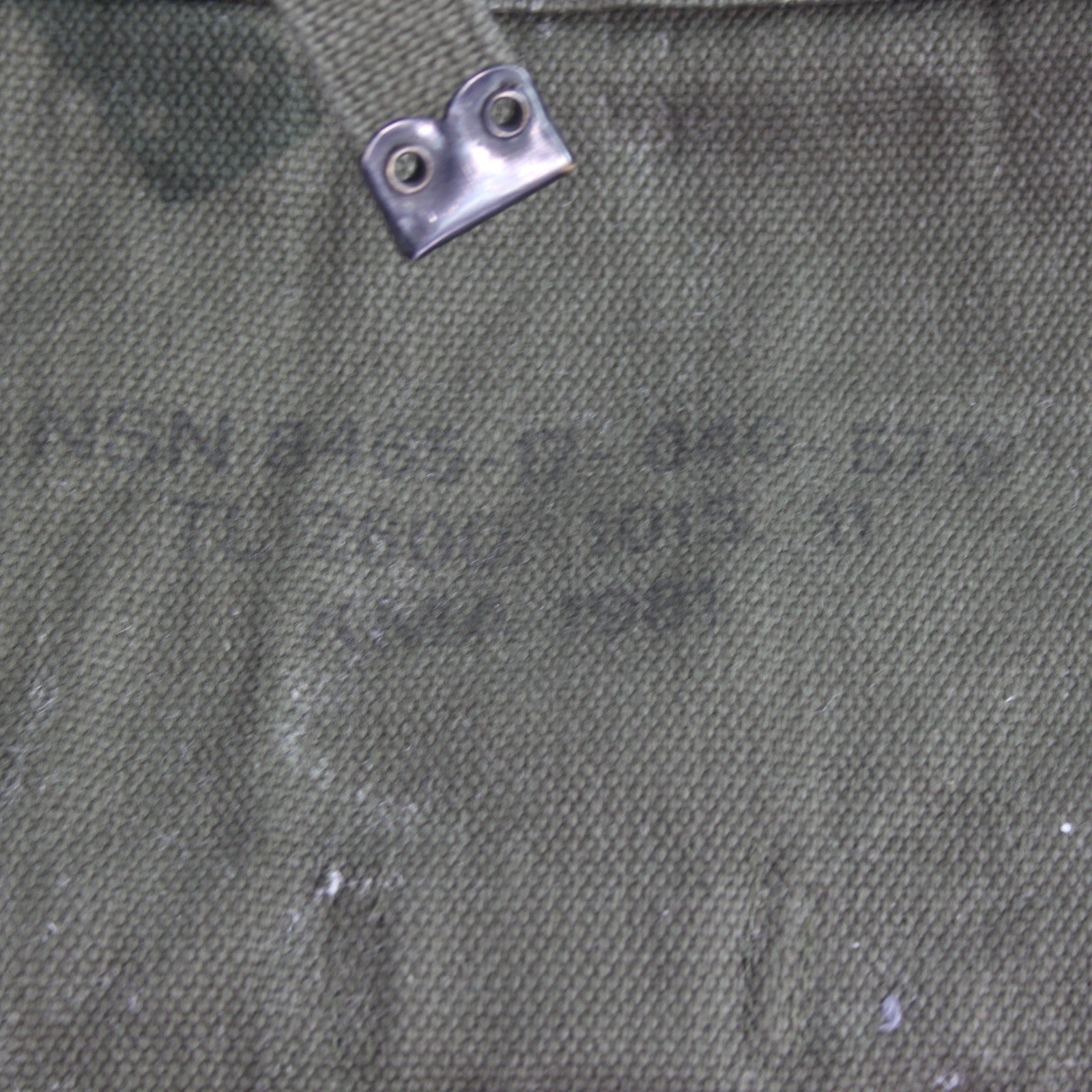 Genuine Surplus Vintage Belgian Army Military Side Bag Canvas Olive (3433)