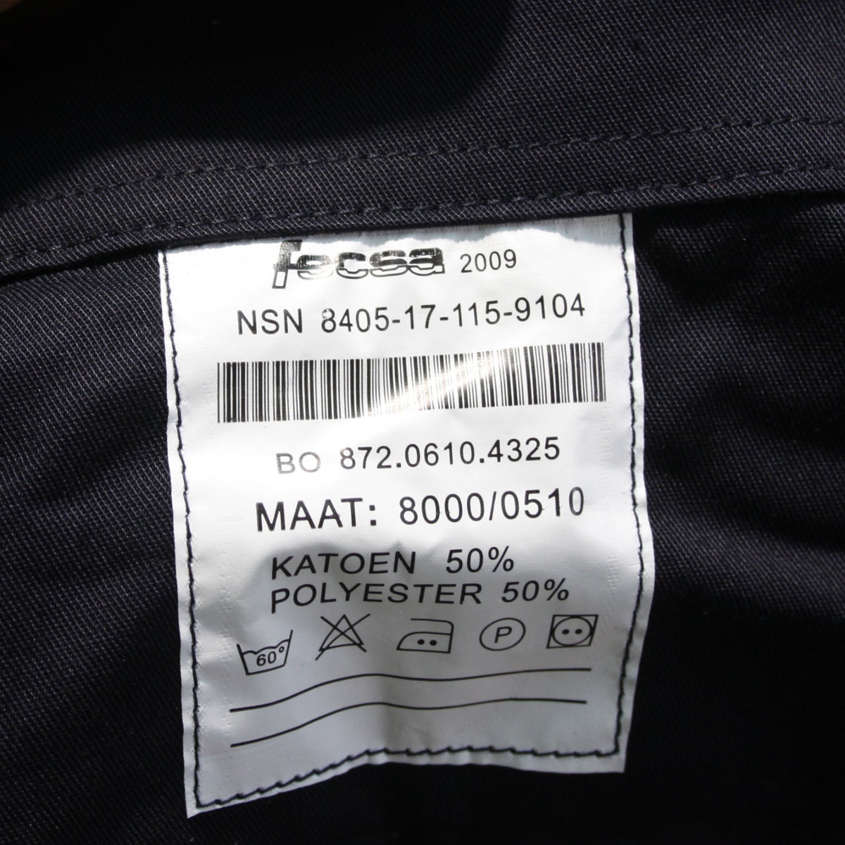 Dutch Marines Shirt Short Sleeve Genuine Surplus Navy 46" (4189)