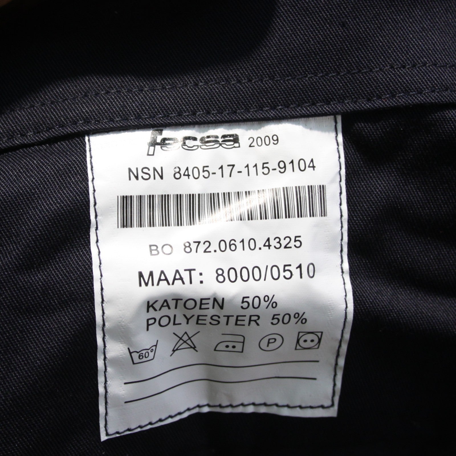 Dutch Marines Shirt Short Sleeve Genuine Surplus Navy 46" (4189)