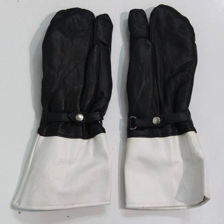 Faux Fur Lined Leather Mittens Motorbike Rider Genuine Surplus Medium (3931)