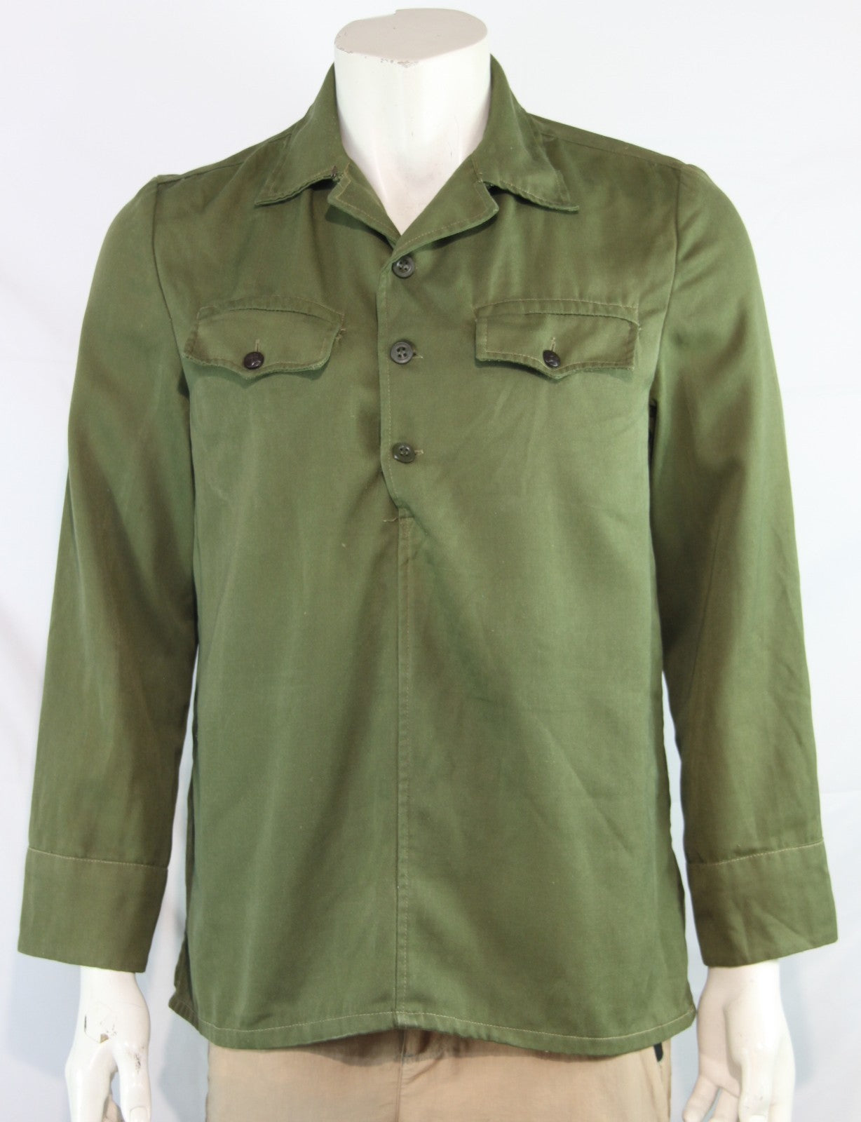 Genuine Surplus Bulgarian 3 Button Shirt olive Green (2250)